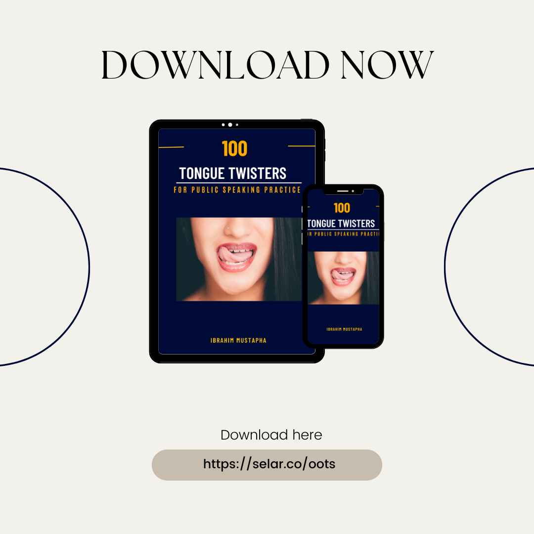 100 Tongue Twisters for Public Speaking practice and English Pronunciation