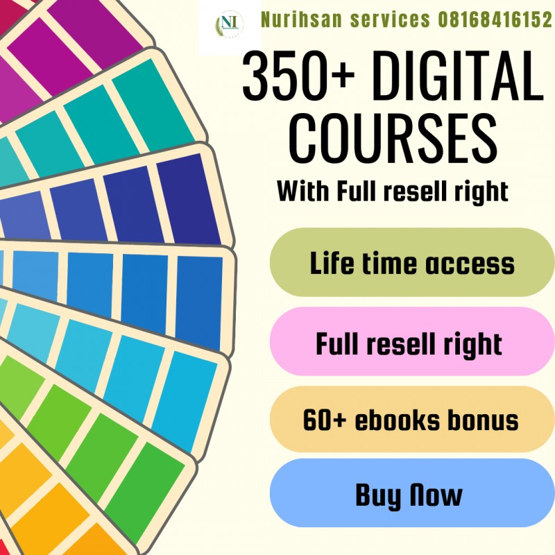 Buy 350+ digital courses with full resell Right by Nurihsan services on ...