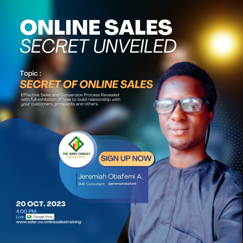 SECRET OF ONLINE SALES
