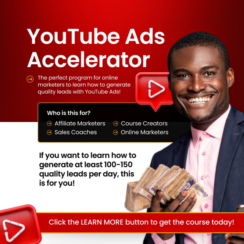 Buy YOUTUBE ADS ACCELERATOR PROGRAM Learn How to Get more leads