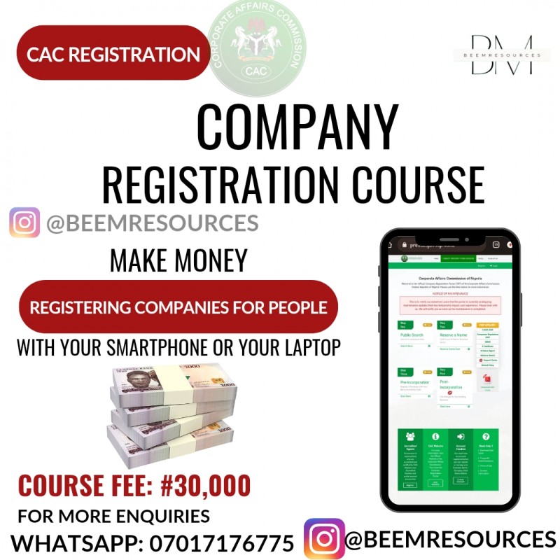 CAC COMPANY REGISTRATION COURSE