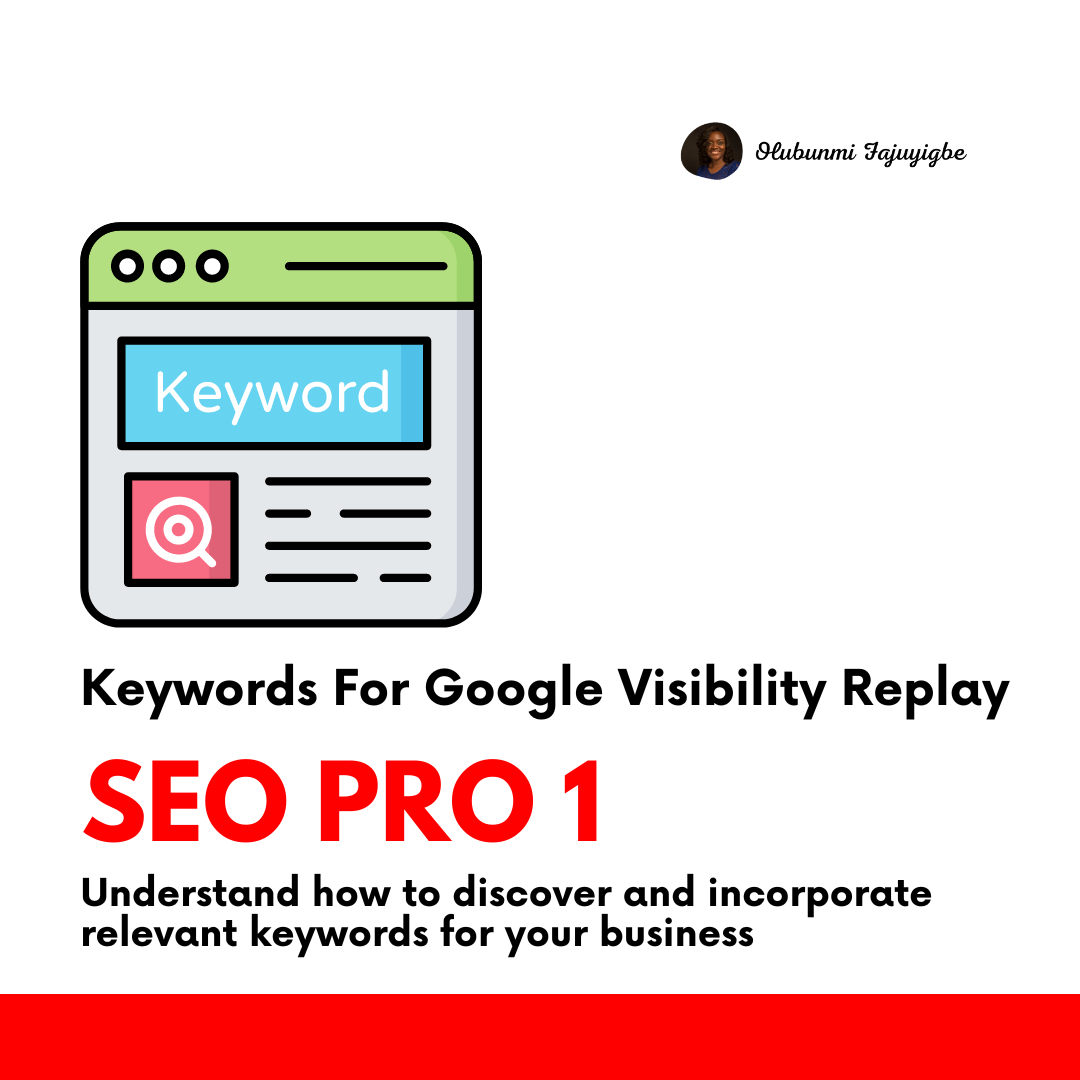 Keywords for Google Visibility