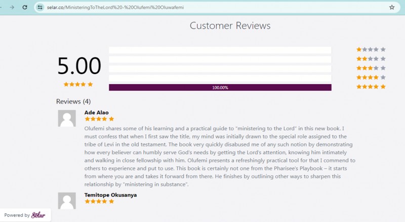 Customer review 1