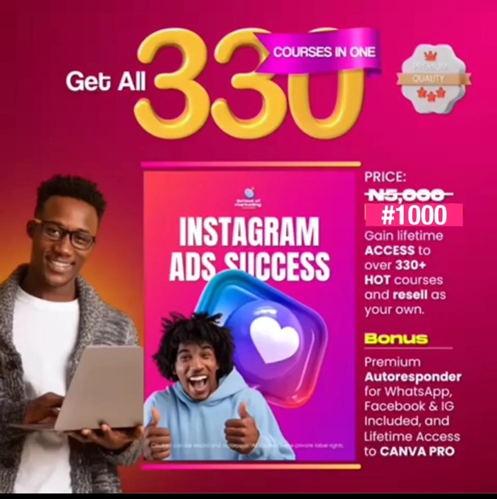 Buy 330+ DIGITAL COURSES by Oluwatobiloba Salawu on Selar
