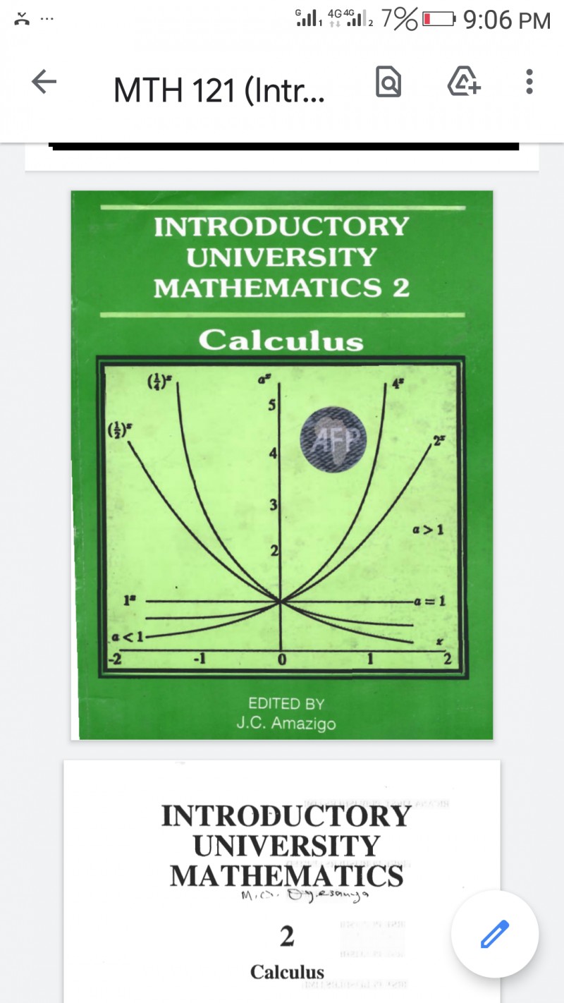 Get MTH 121 - INTRODUCTORY UNIVERSITY MATHEMATICS by Opal