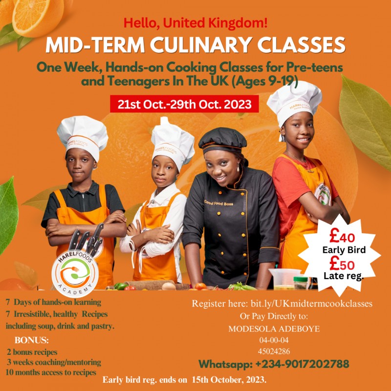 Harelfoods UK October Half-Term Culinary Classes