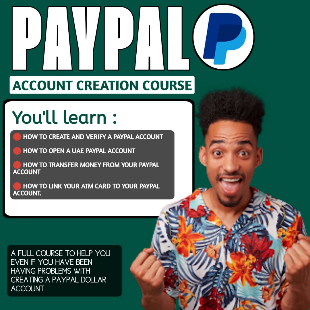 Buy paypal account creation course by oviosu festus on selar