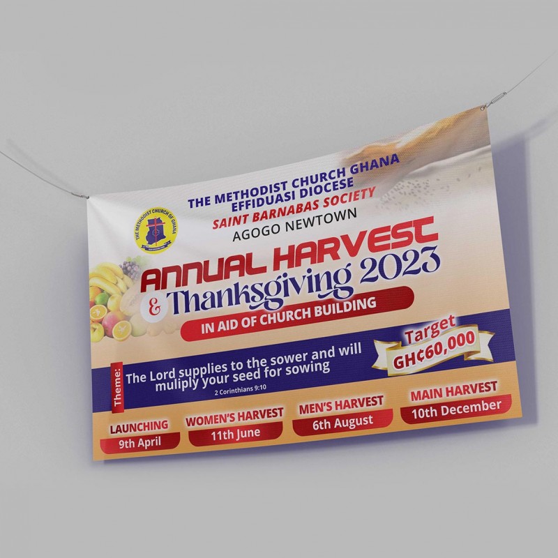 Annual Harvest Banner Template