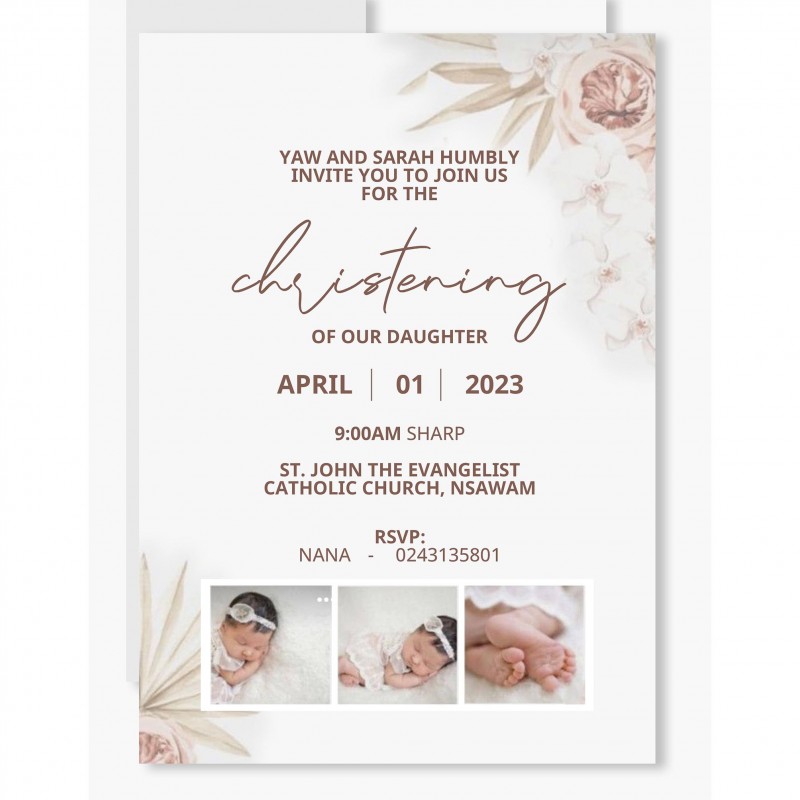 Naming Ceremony (Baby Christening) Template
