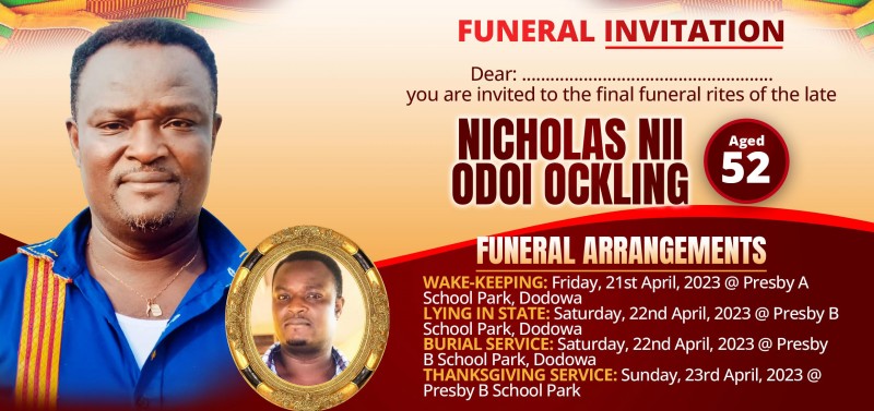 Funeral Poster Template