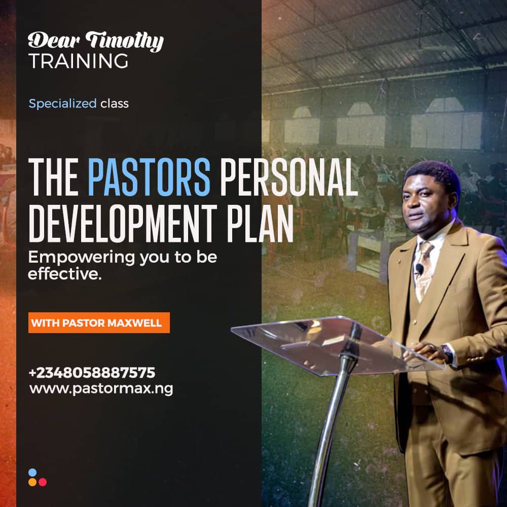 The Pastors Personal Development Plan