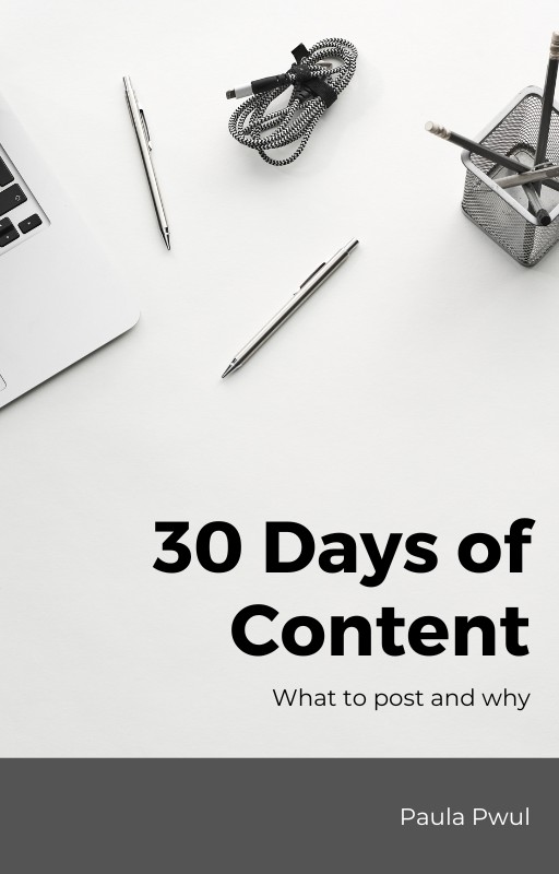 30 days of content