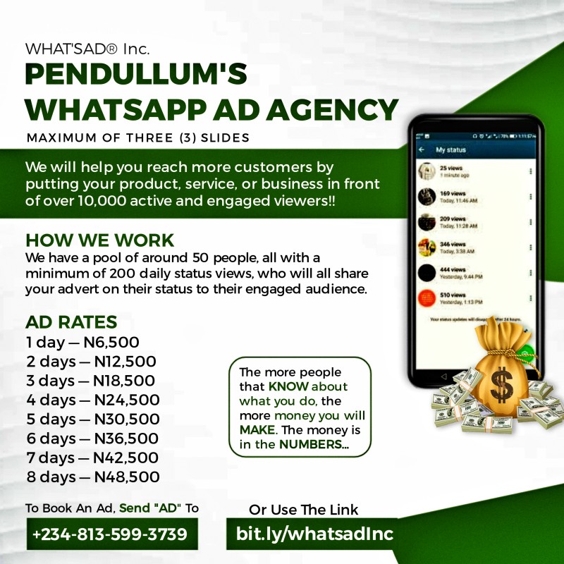 Buy Whatsad Inc. by Godsplan K. Ugwuja on Selar
