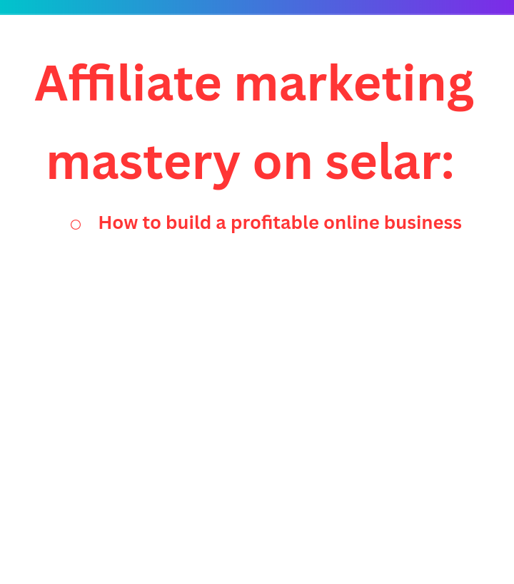 Buy Affiliate marketing mastery on selar:how to build a profitable ...