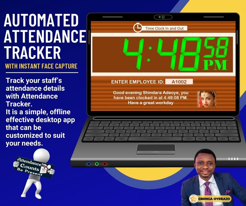 Buy AUTOMATED ATTENDANCE TRACKER by Prime Tech Academy on Selar