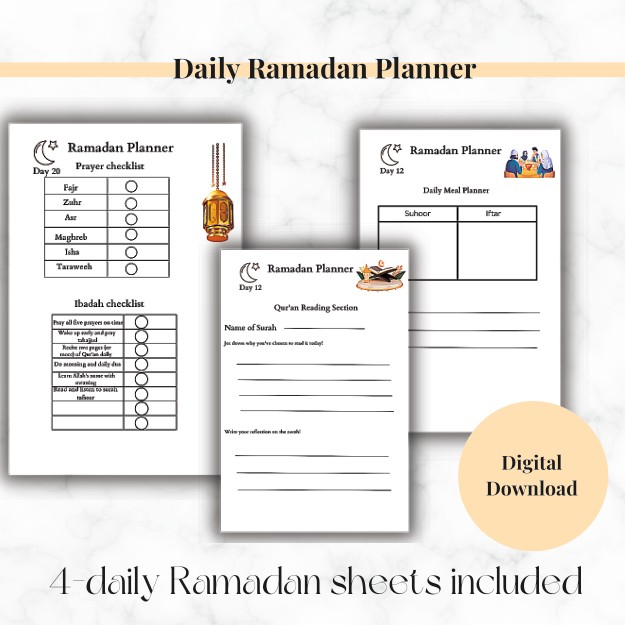 Daily Ramadan Planner