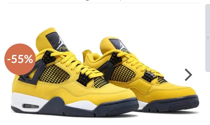 Air Jordans 4 Retro ‘Lightning' 2021