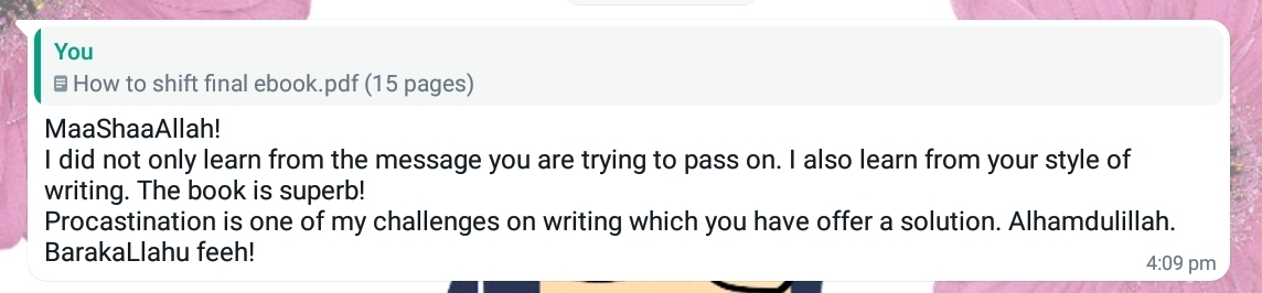 Customer review 1