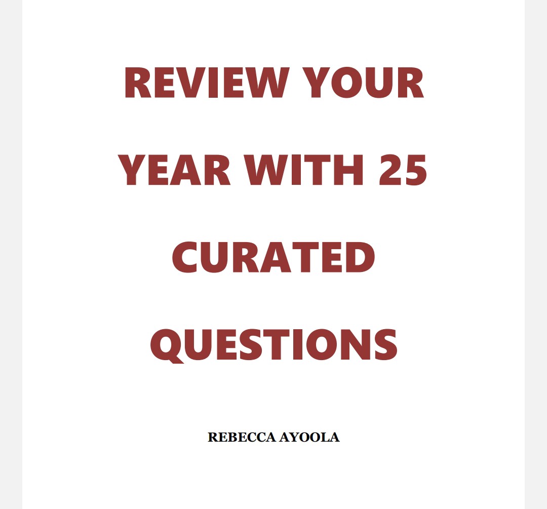 End of the year review Journal.