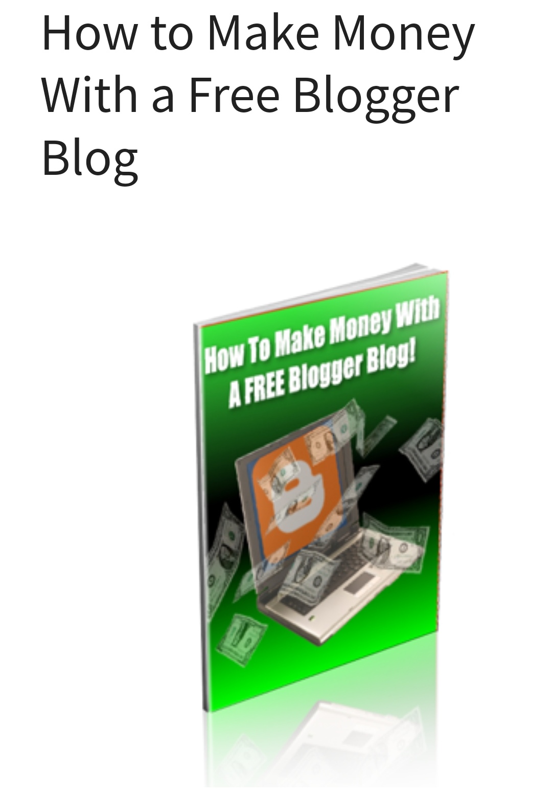 How to make money online