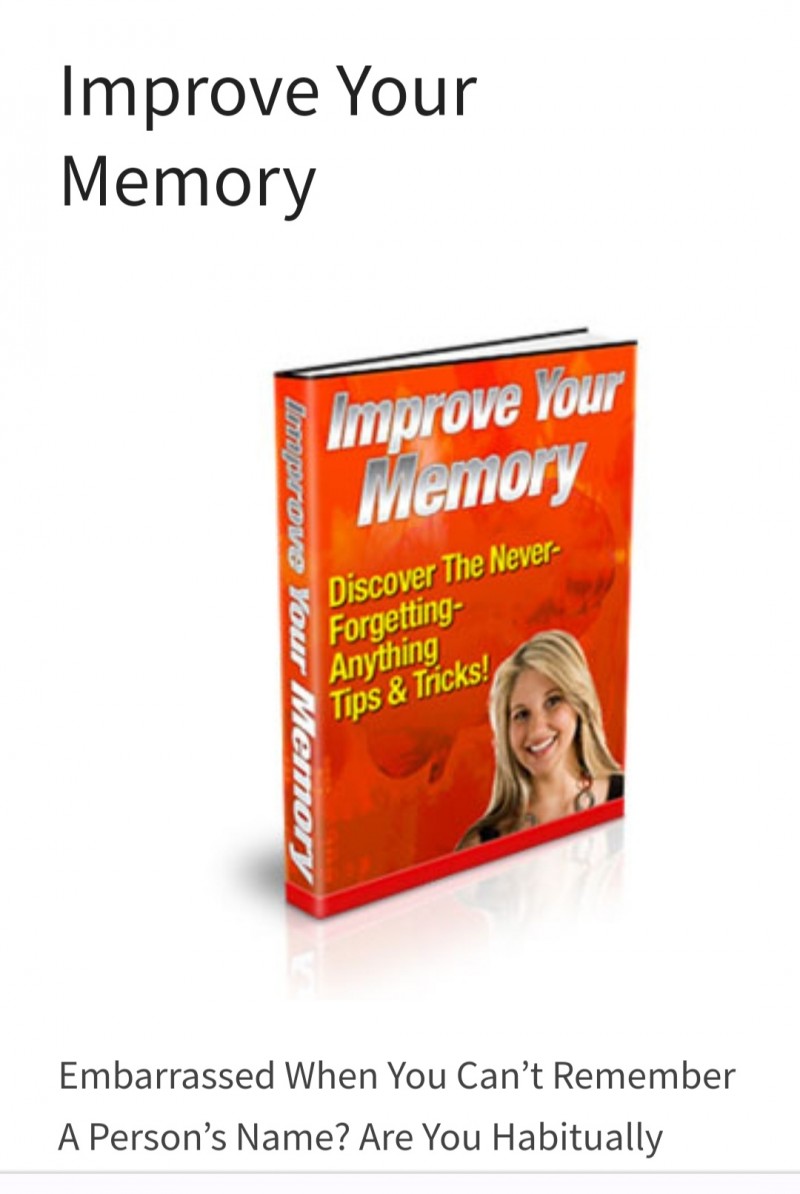 Improve your memory