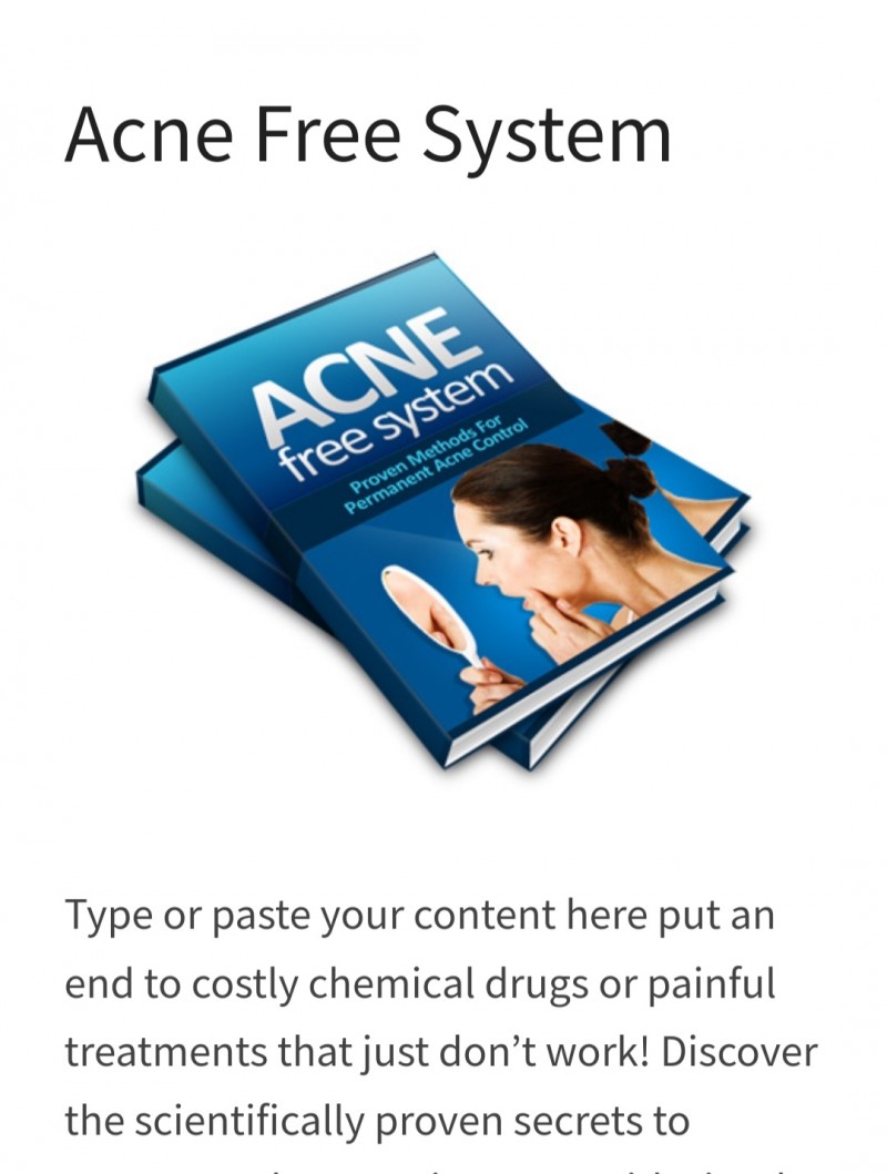 Overcome acne