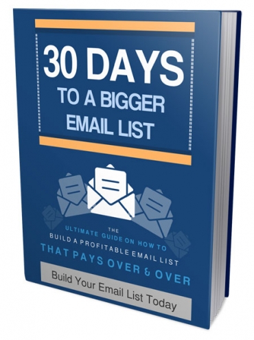 30 Days Bigger Email list