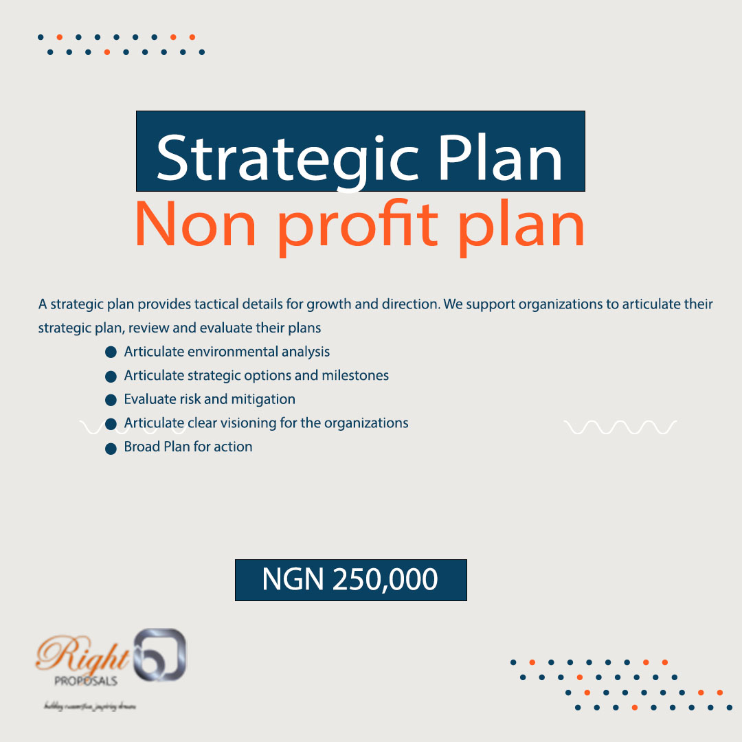 Strategic Plan/ Non profit plan