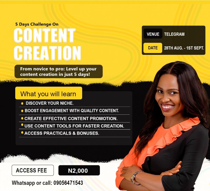 From Novice to Pro: Level up your content in Just 5days!