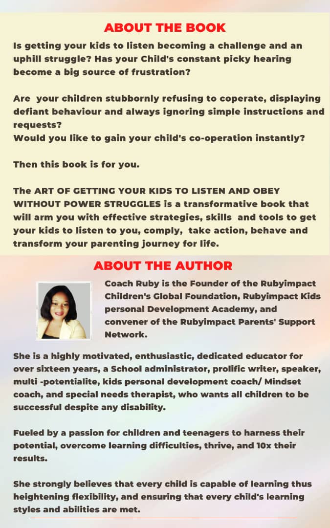 THE ART OF GETTING YOUR KIDS TO LISTEN AND OBEY WITHOUT POWER STRUGGLES.