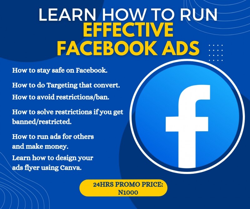 Buy LEARN HOW TO RUN EFFECTIVE FACEBOOK ADS by Digital Revolution on Selar
