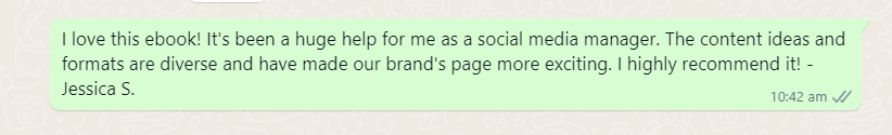 Customer review 1