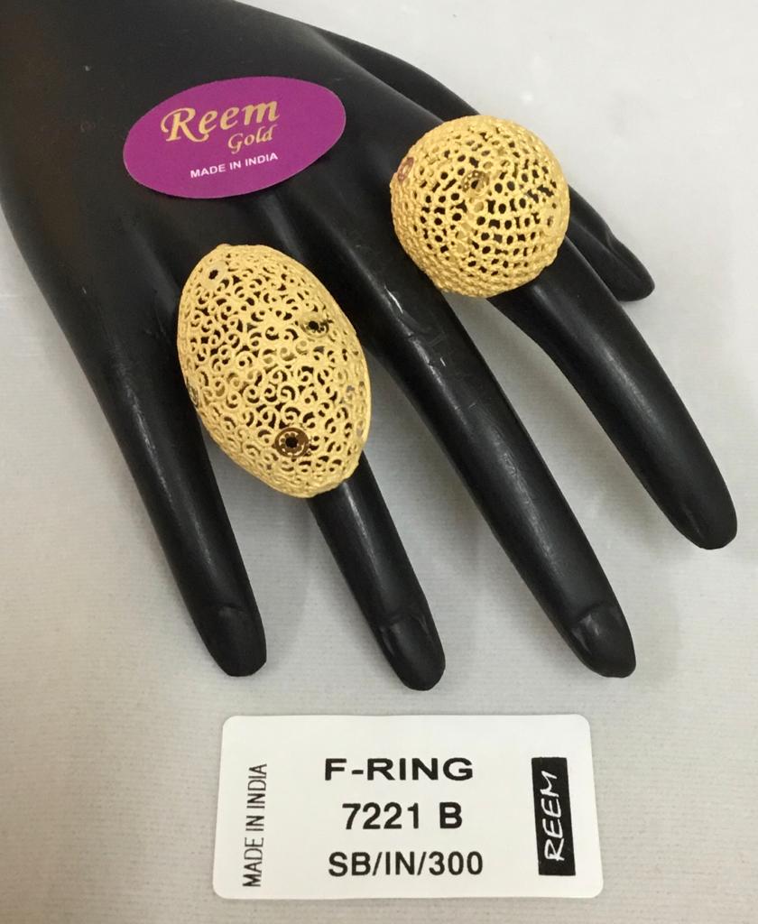 Gold-plated ball fingerrings