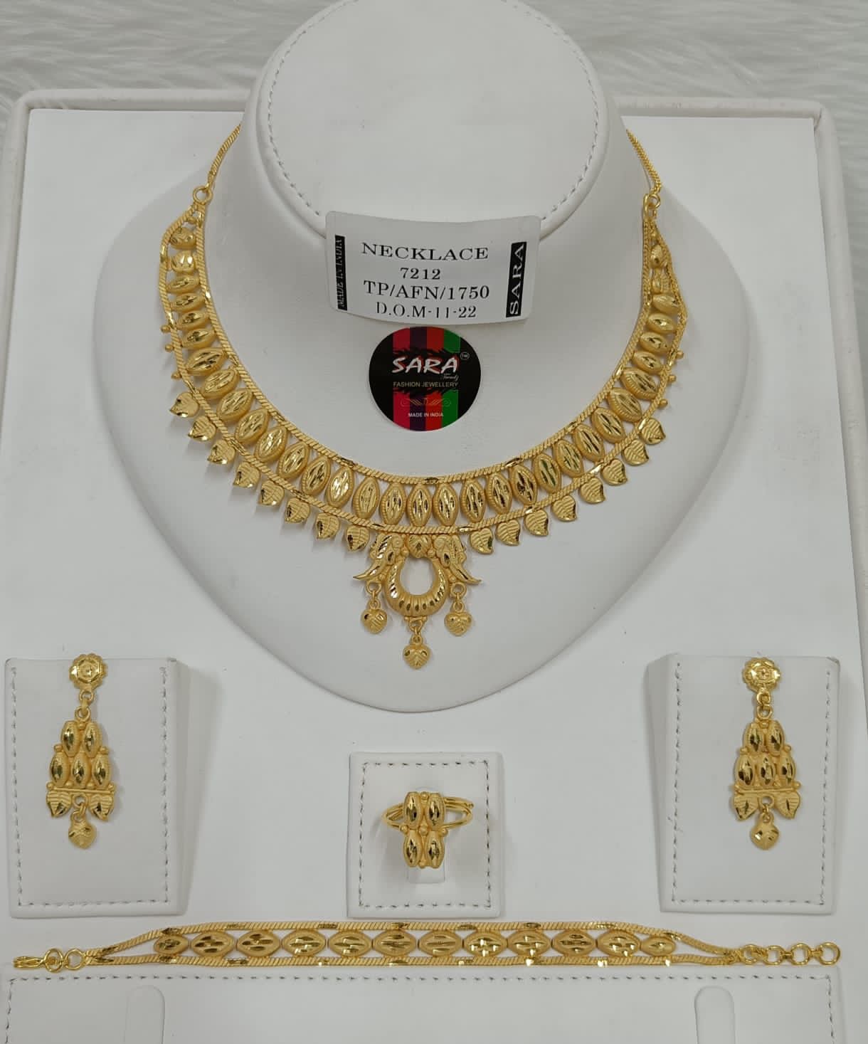 Gold-plated bracelet necklaces
