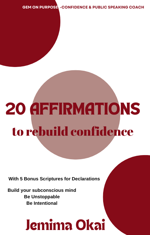 20 AFFIRMATIONS TO REBUILD CONFIDENCE