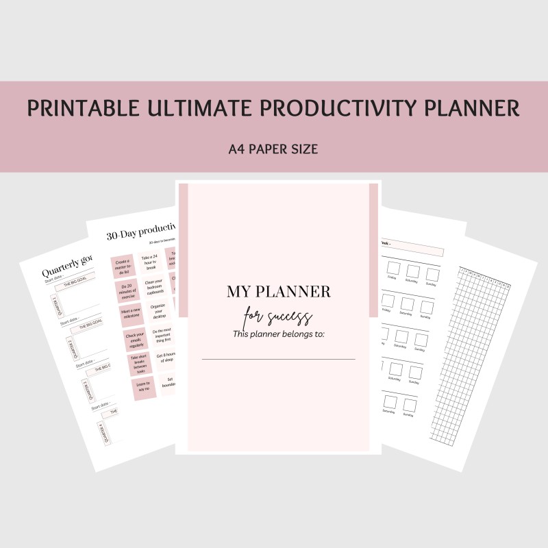 Buy Printable ultimate productivity planner by Simple Concept Planners