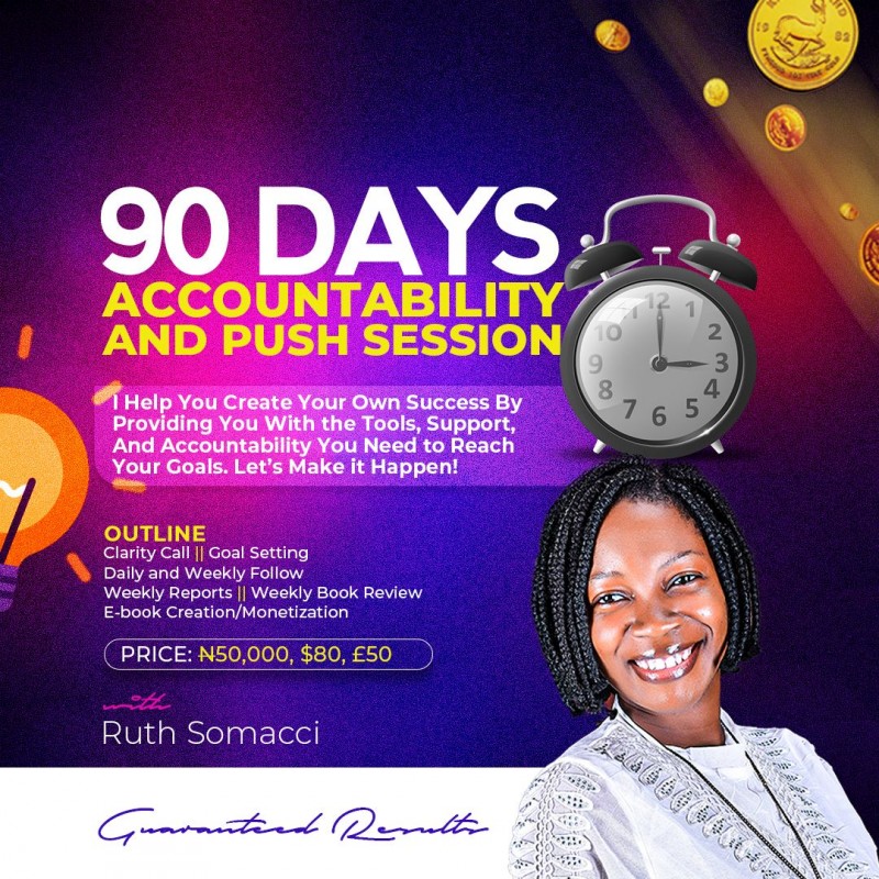 Subscribe 90 Days Accountability Program by Abugu Ruth on Selar