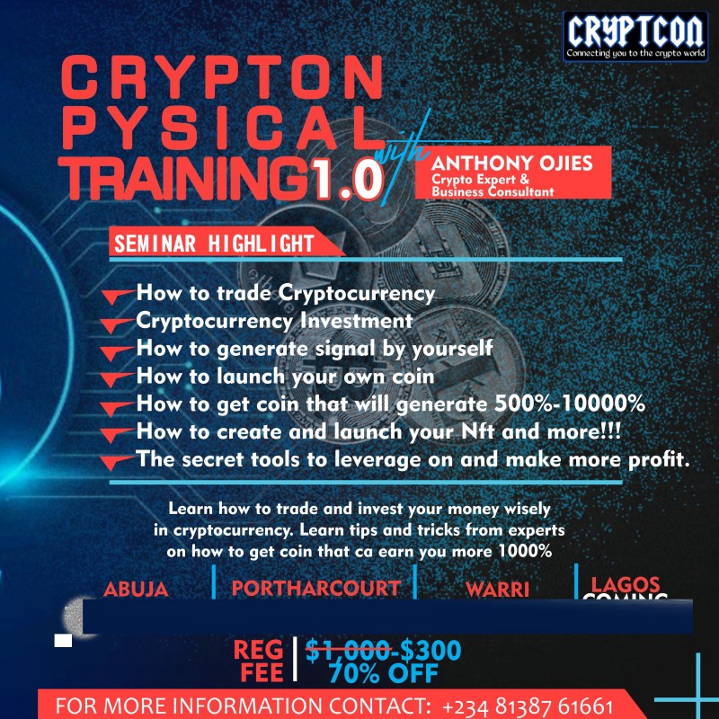 CRYPTCON ABUJA LIVE TRAINING