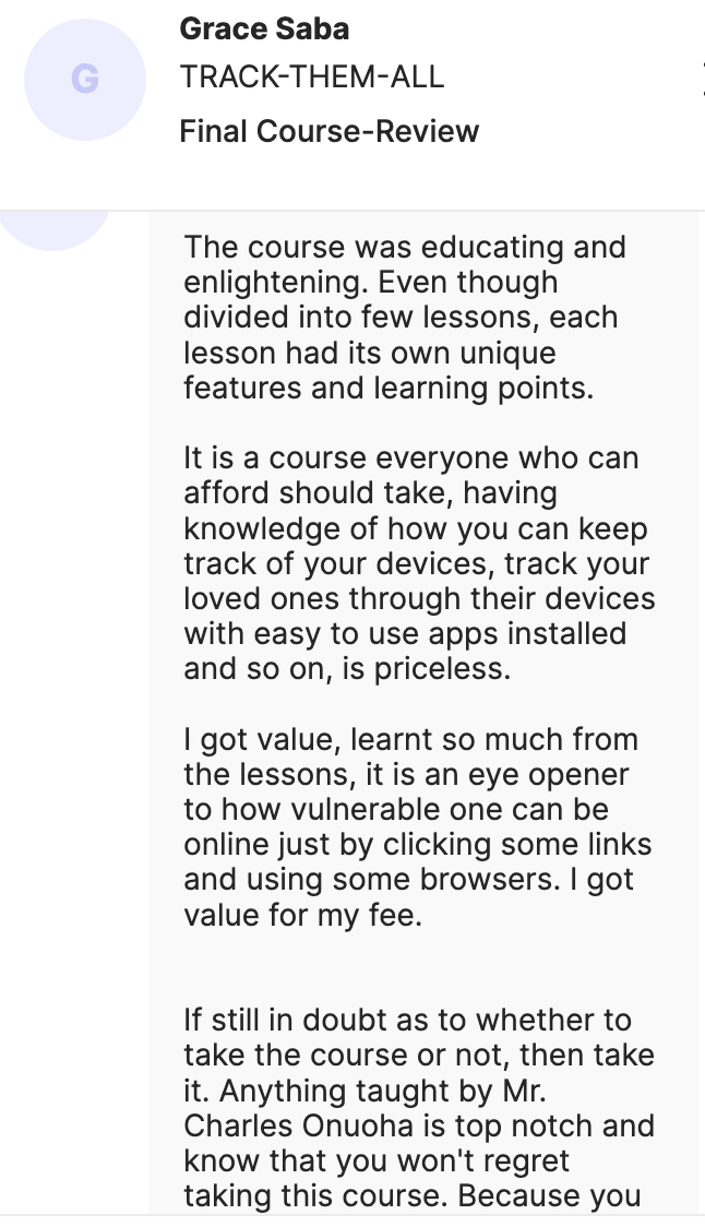 Customer review 9
