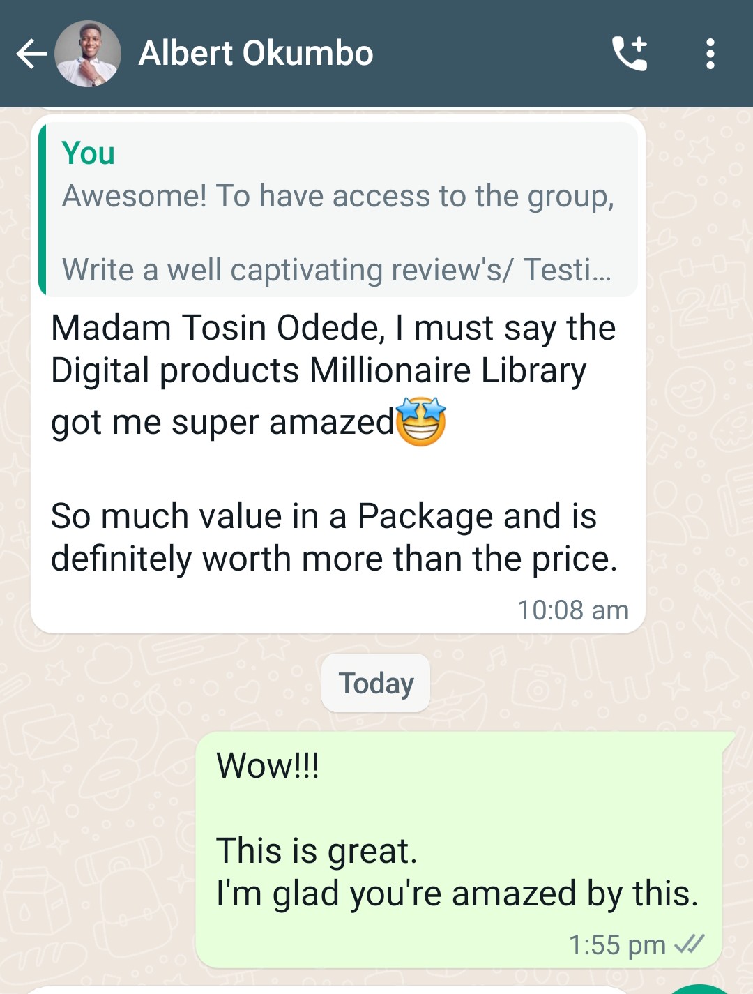 Customer review 6