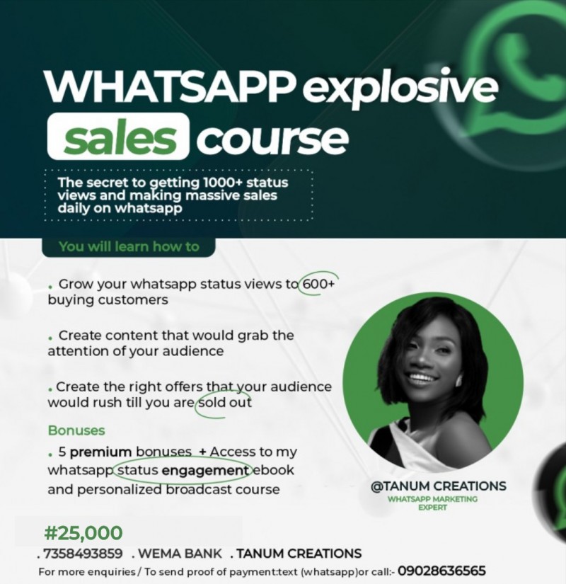 WHATSAPP EXPLOSIVE SALES