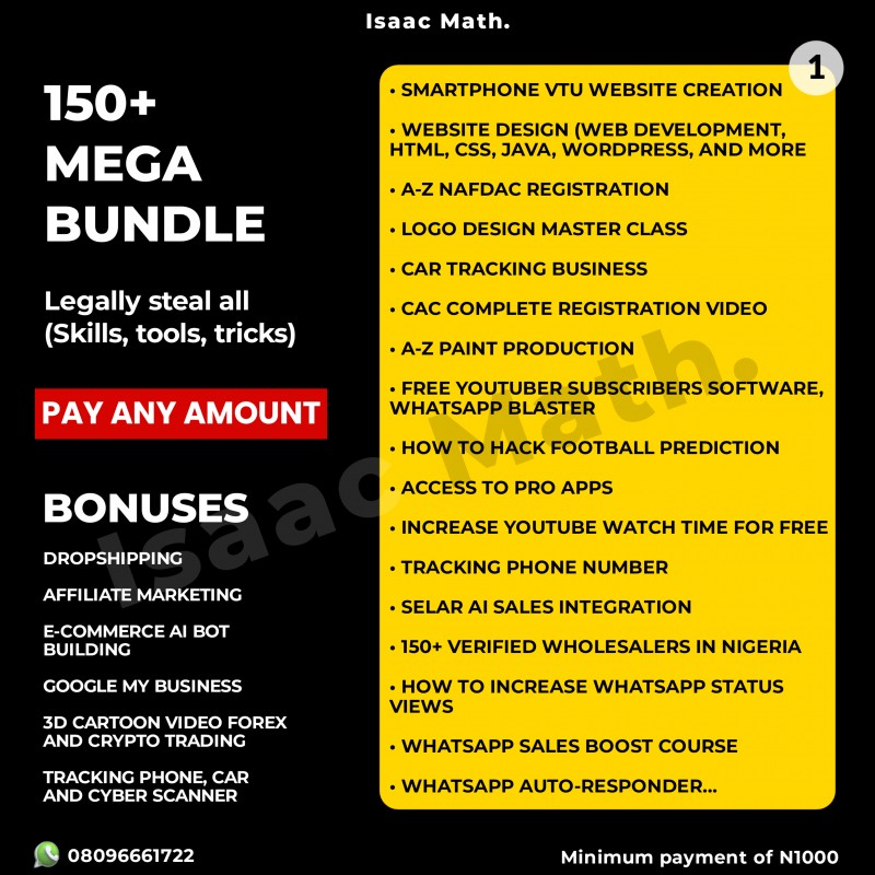 150+ MEGA BUNDLE