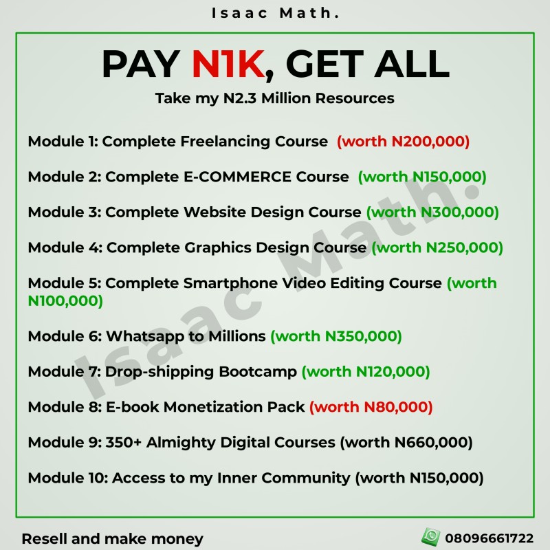 PAY N1k, GET ALL