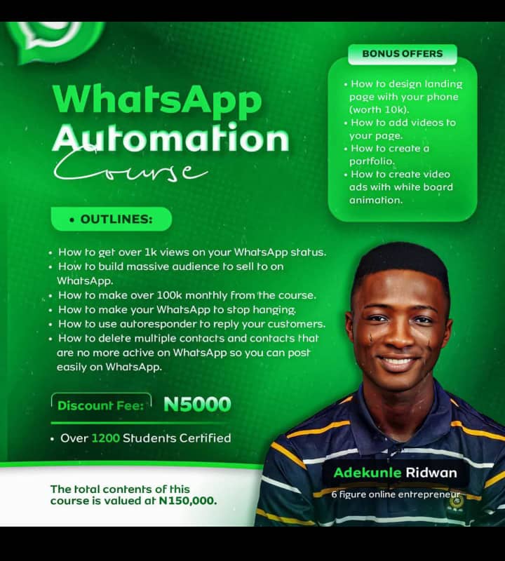 Whatsapp Automation Course