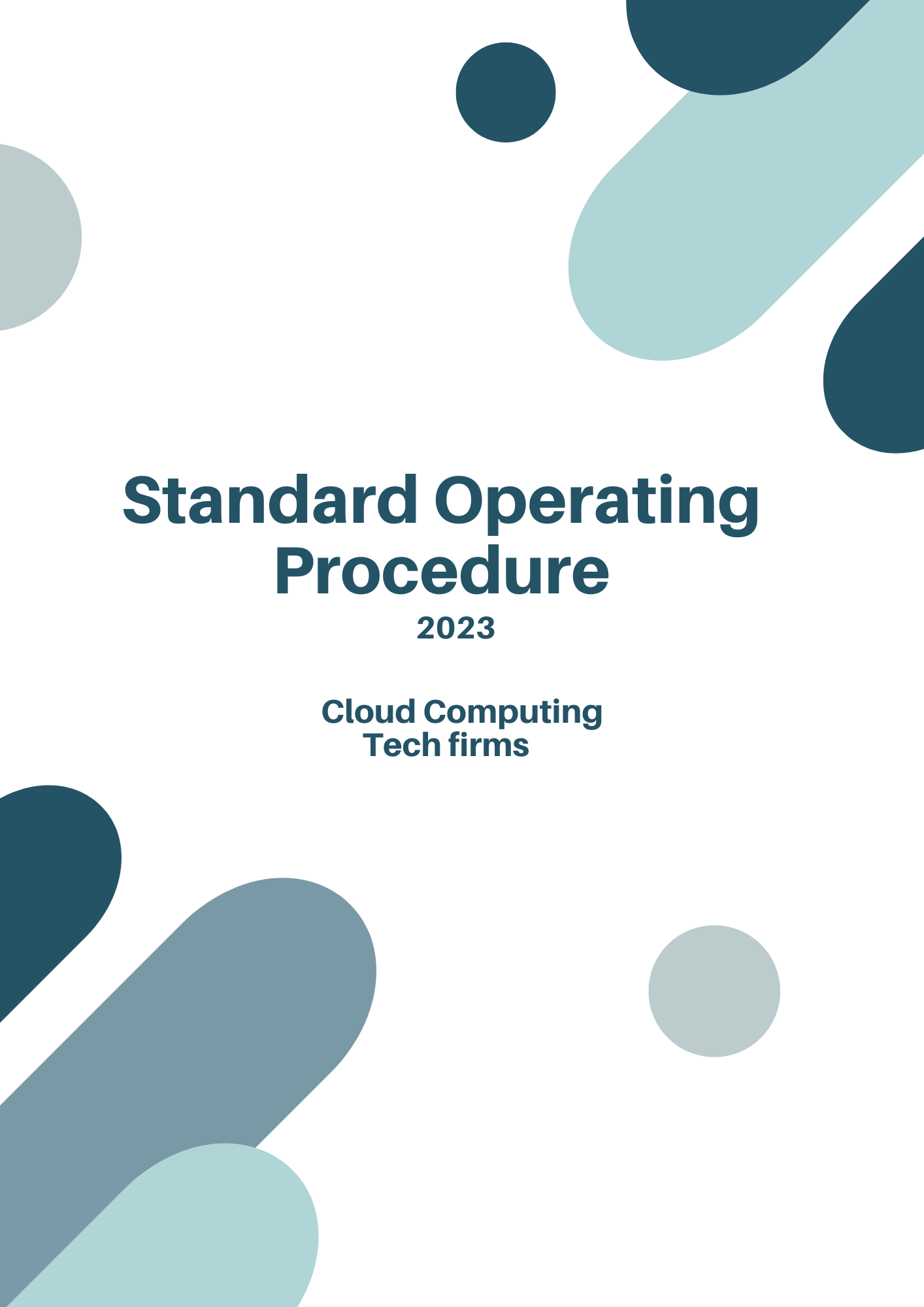 Standard Operating Procedure for Cloud Computing
