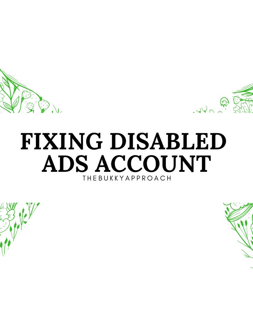 Buy fixing disabled ads and and paying off debts by adedeji bukola on selar