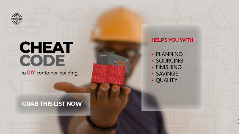 CONTAINER BUILDING MATERIAL LIST