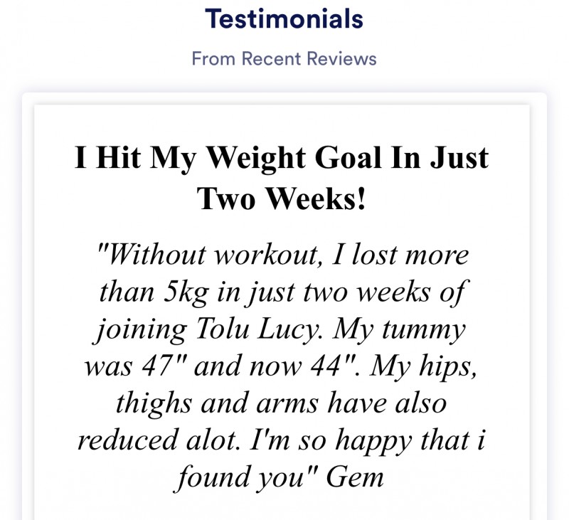 Customer review 1