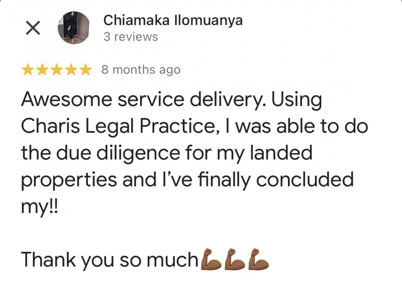 Customer review 1