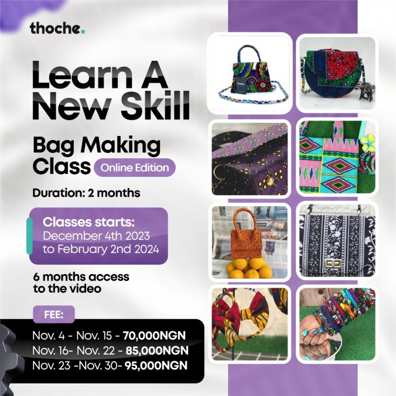 BAG MAKING CLASS ( online version )
